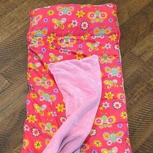 Stephen Joseph Kids Nap Mat with Floral and Butterfly Design